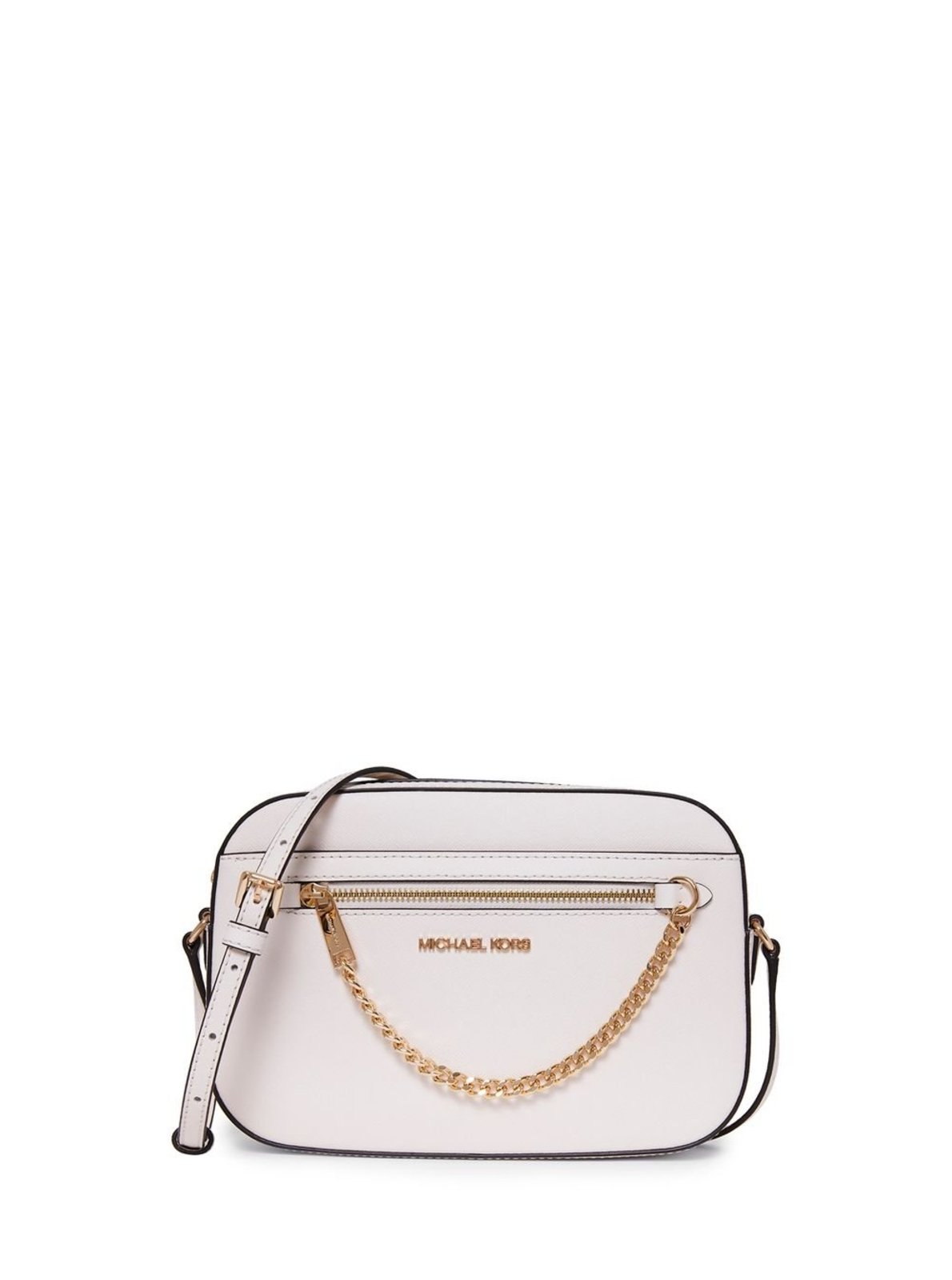 Vista 2 Bolsa Transversal Jet Set Grande De Couro 35S1GTTC7L289 branco branco