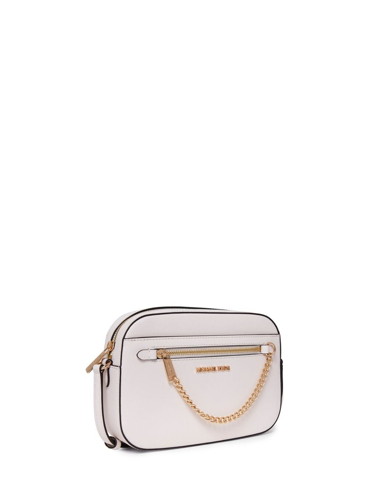 Vista 3 Bolsa Transversal Jet Set Grande De Couro 35S1GTTC7L289 branco branco