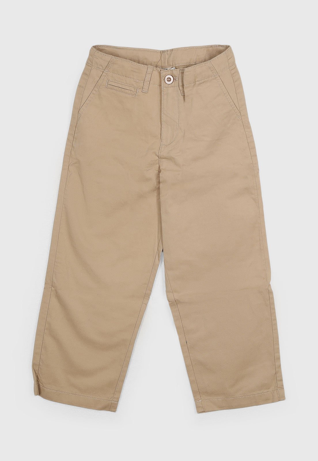 Infantil - Calça Hering Cintura Média Chino Bege