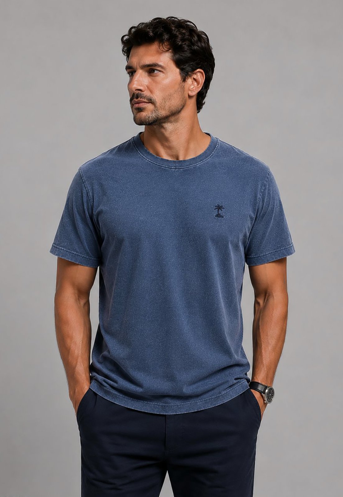 CAMISETA AD FASHION MARINHO STONE