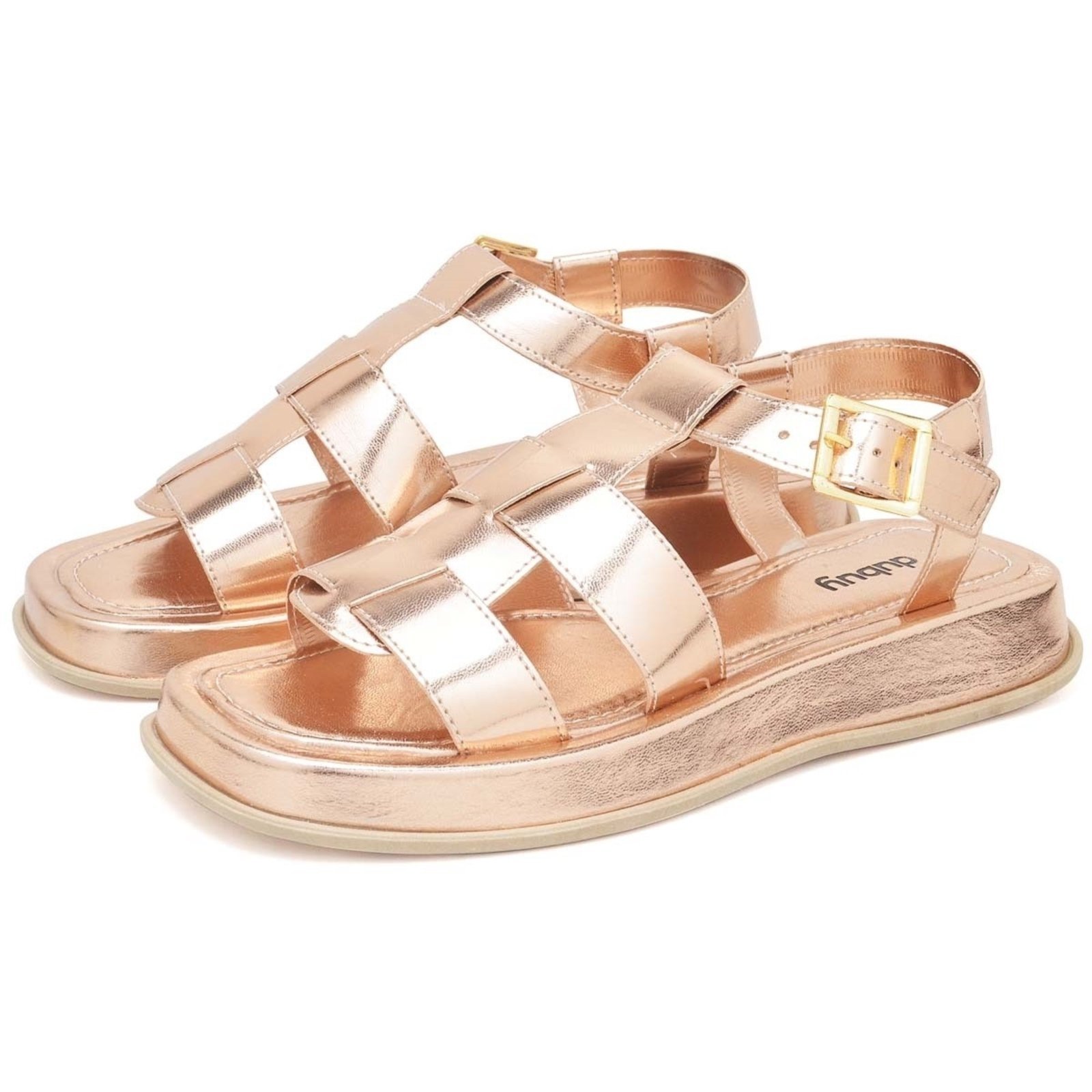 Sandália Plataforma Feminina 2056FG Rosê