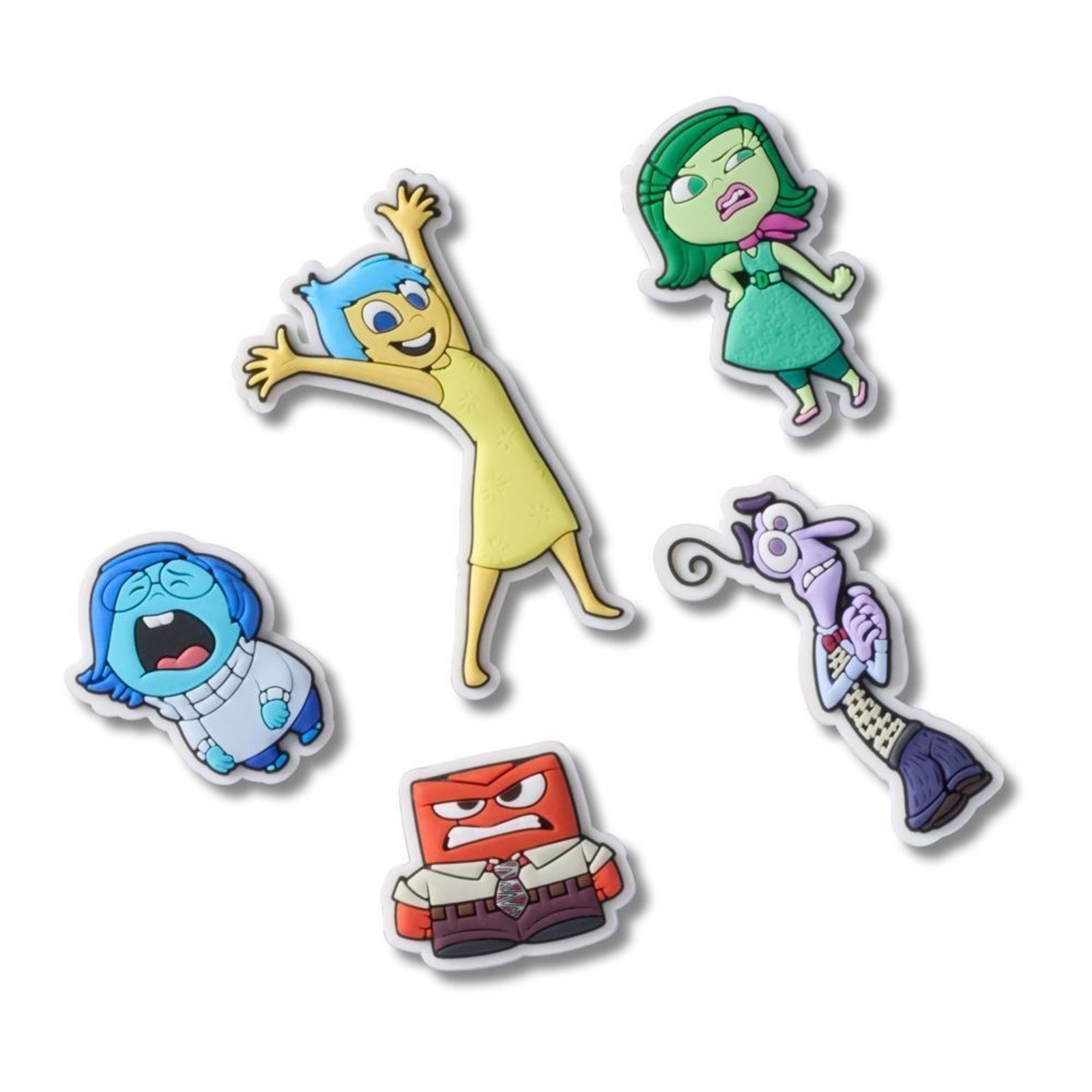 Vista 2 Infantil - Jibbitz™ Pixar Divertida Mente Pack Com 5 Peças Crocs branco