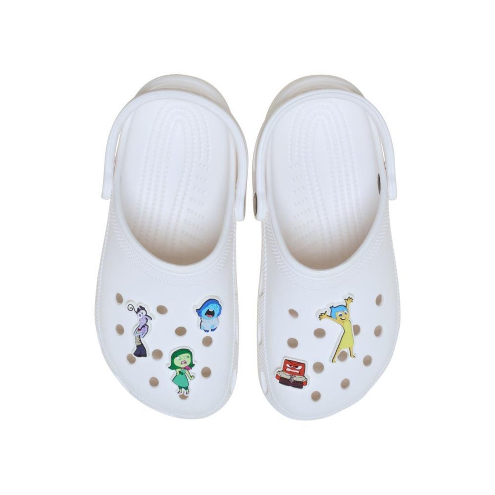 Vista 3 Infantil - Jibbitz™ Pixar Divertida Mente Pack Com 5 Peças Crocs branco