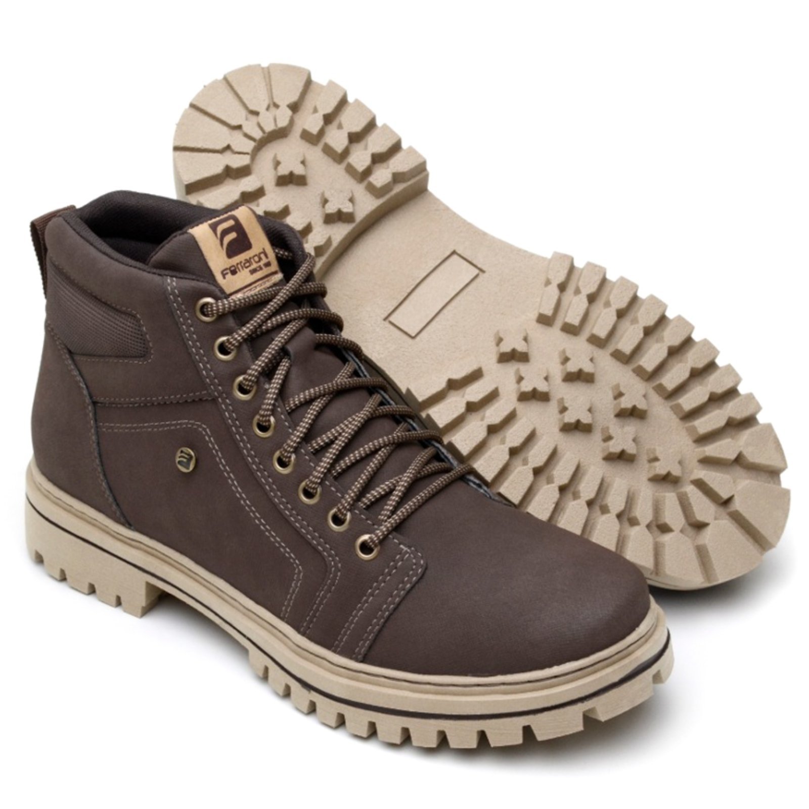 Bota Coturno Masculino Zafrem Café