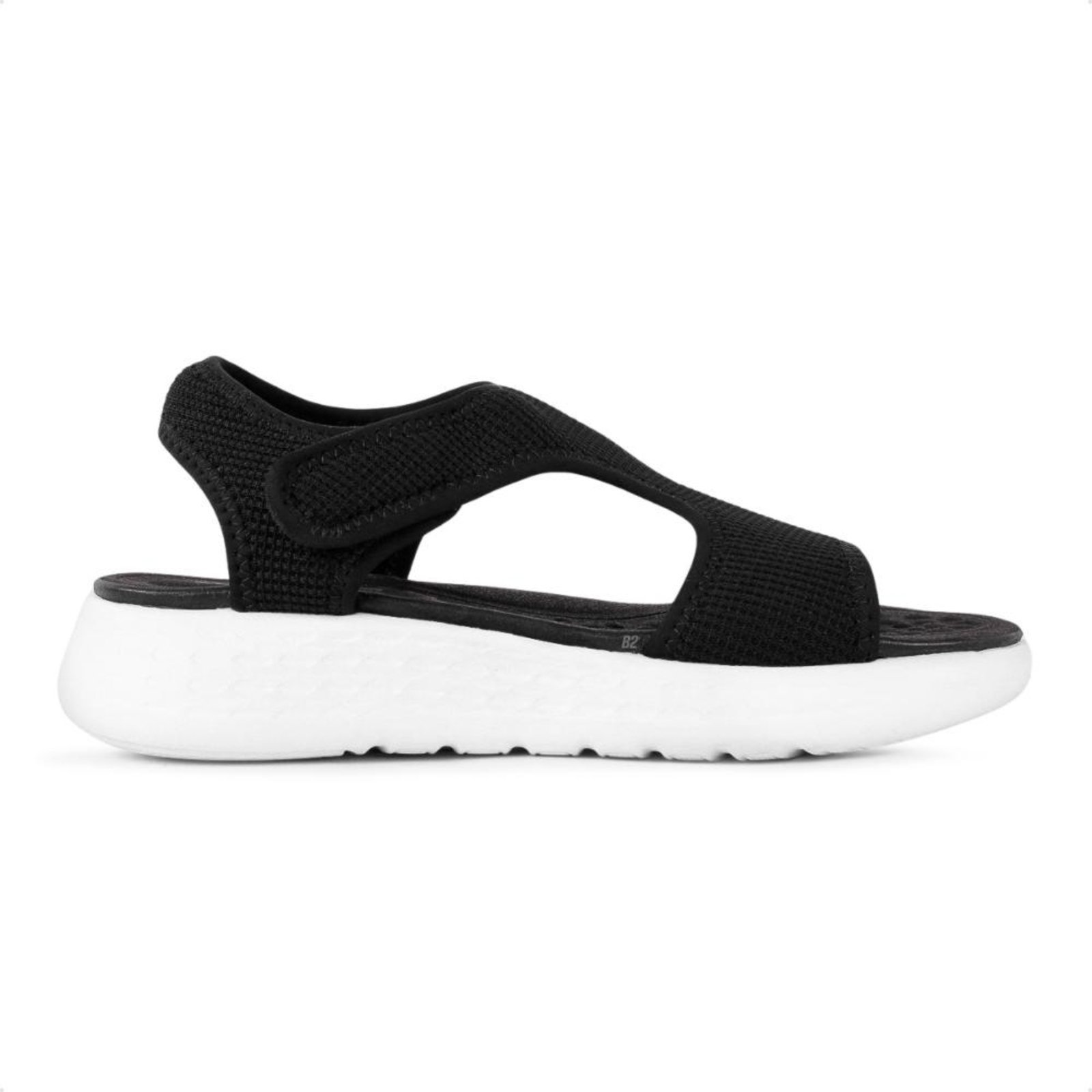 Sandália Comfortflex Tiras Plataforma Feminina Preto