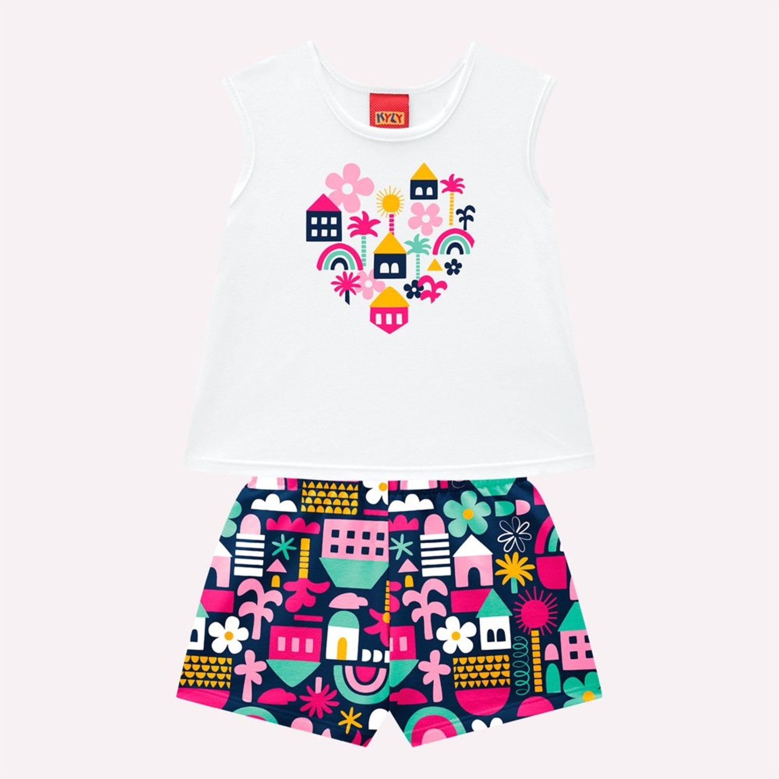 Infantil - Conjunto Menina Coração Kyly