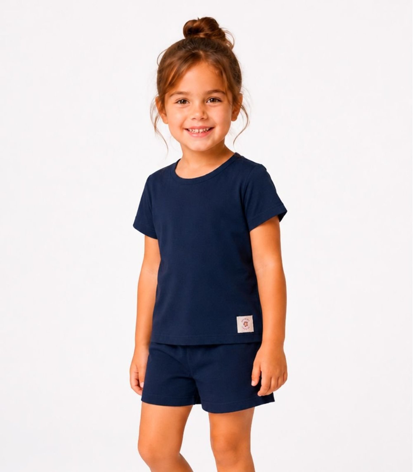 Infantil - Conjunto Blusa Com Shorts Select Azul