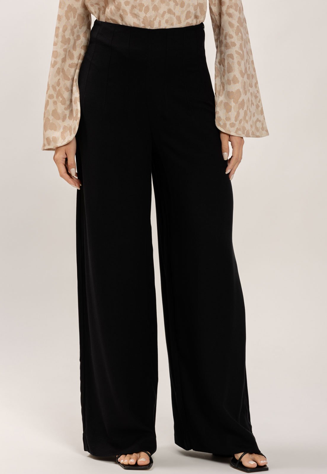 Calça Feminina Lez a Lez Crepe Siena Preta