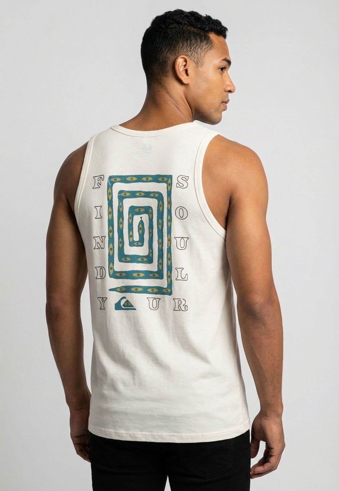 Regata Masculina Quiksilver Soul Maze Off-White