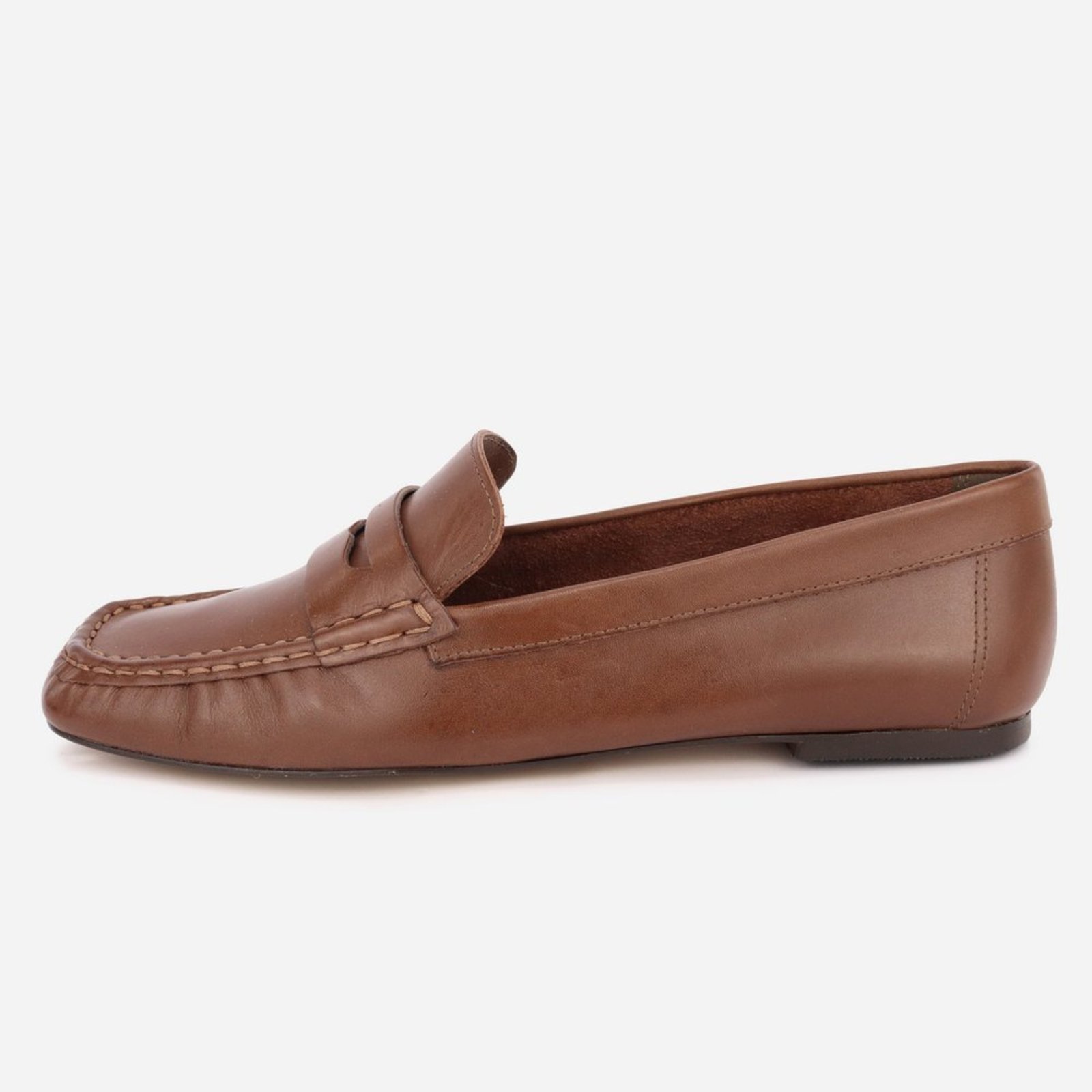 Mocassim Feminino Em Couro Legítimo Confortável Elegante Casual Elegante Estilo Clássico Maria Paula Cedro