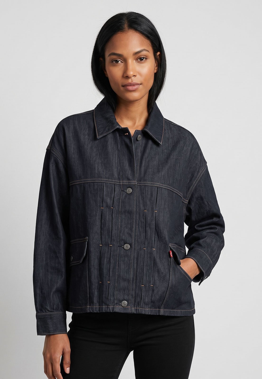 Jaqueta Feminina Levis Jeans WLTHRD Iris Type II TRK Azul