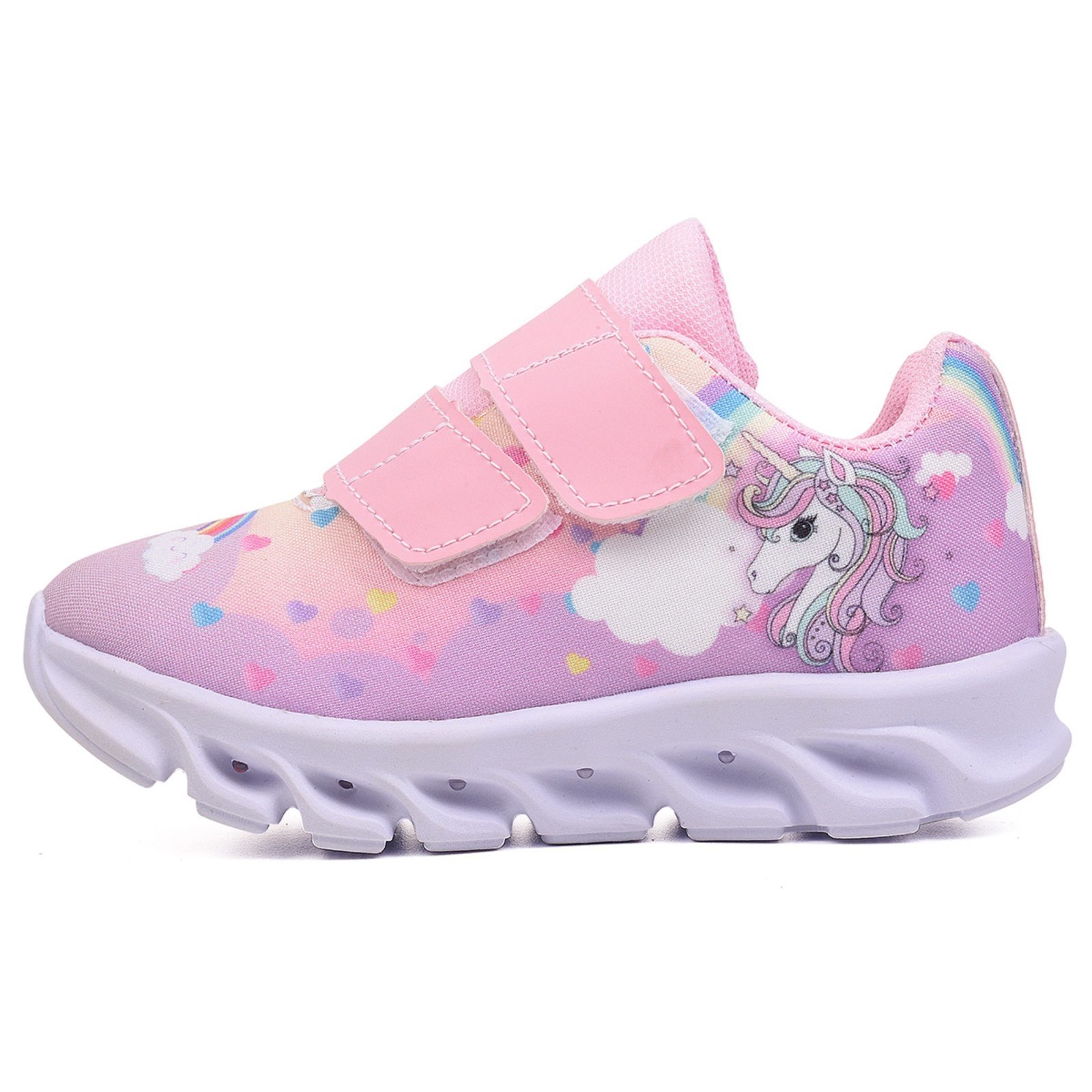 Vista 3 Infantil - Tenis De Led Unicornio Calce Facil Personagem Meninas CALCADOS LGHT LIGHT preto CALCADOS LGHT LIGHT preto