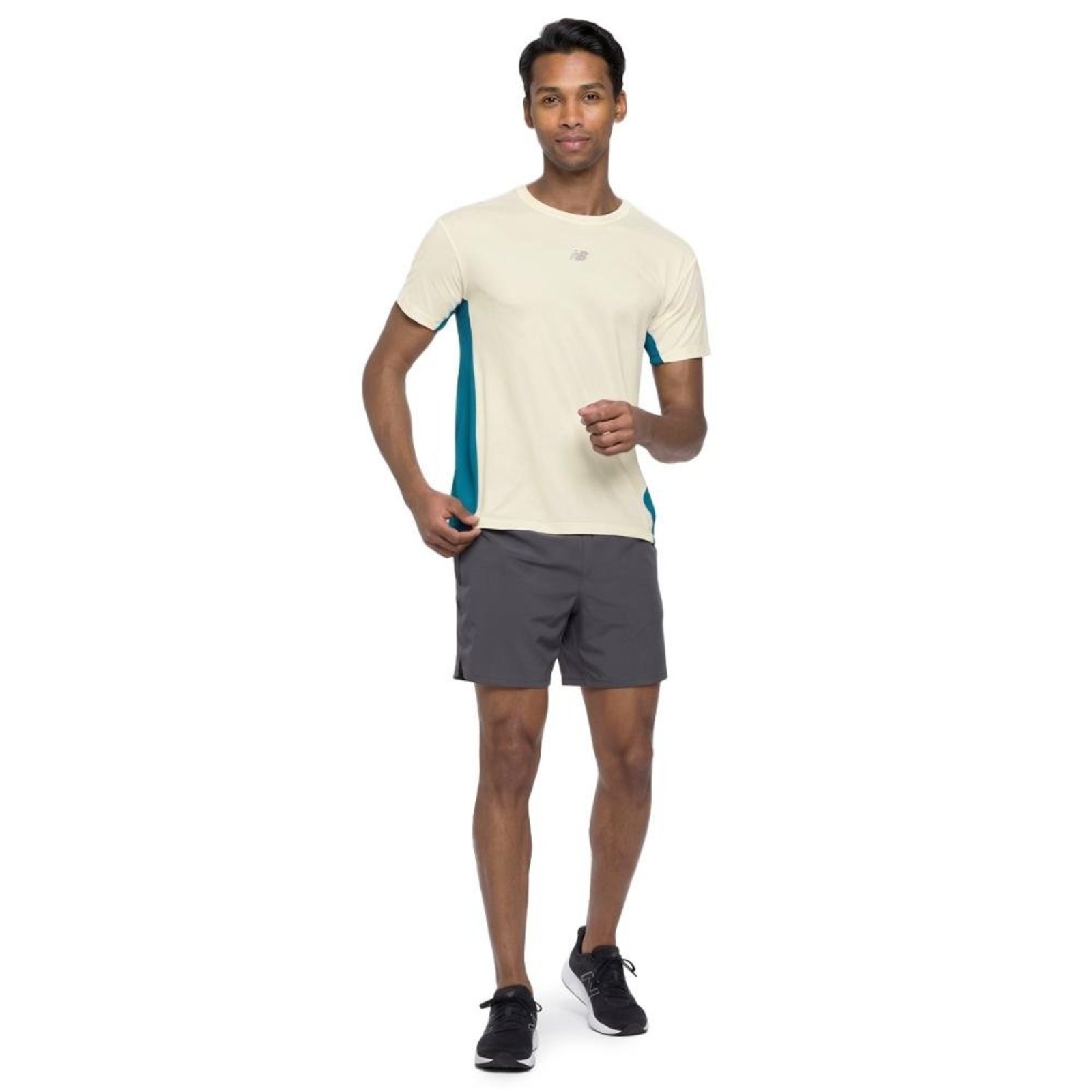 Camiseta New Balance Fast Days Masculina Bege