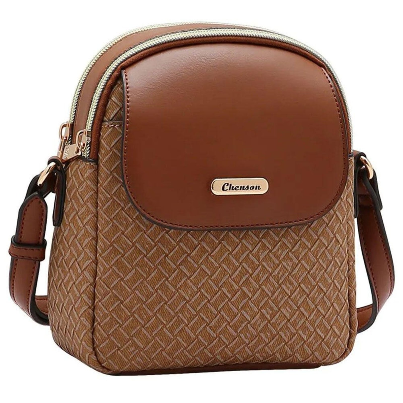 Bolsa Feminina Transversal Chenson Cg85326 1825326 Café