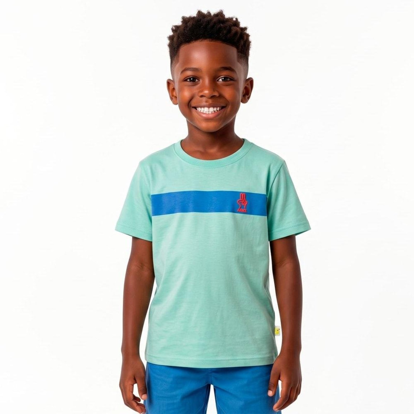 Infantil - Camiseta Menino Mãozinha Alphabeto