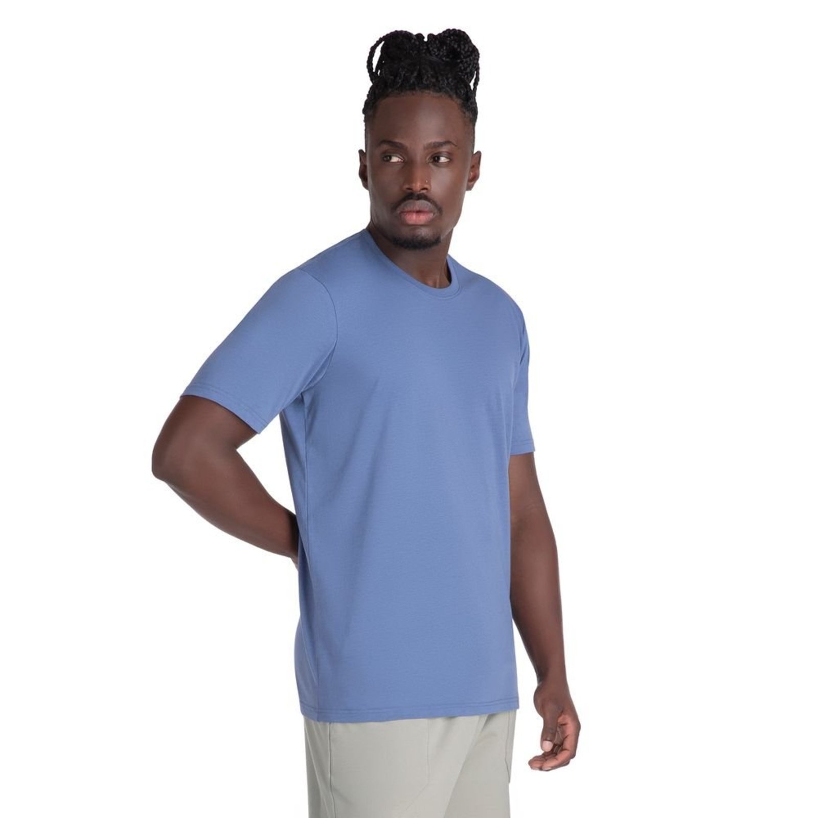 Vista 3 Camiseta Comfy Classica Olympikus Masculina G azul OLYMPIKUS azul