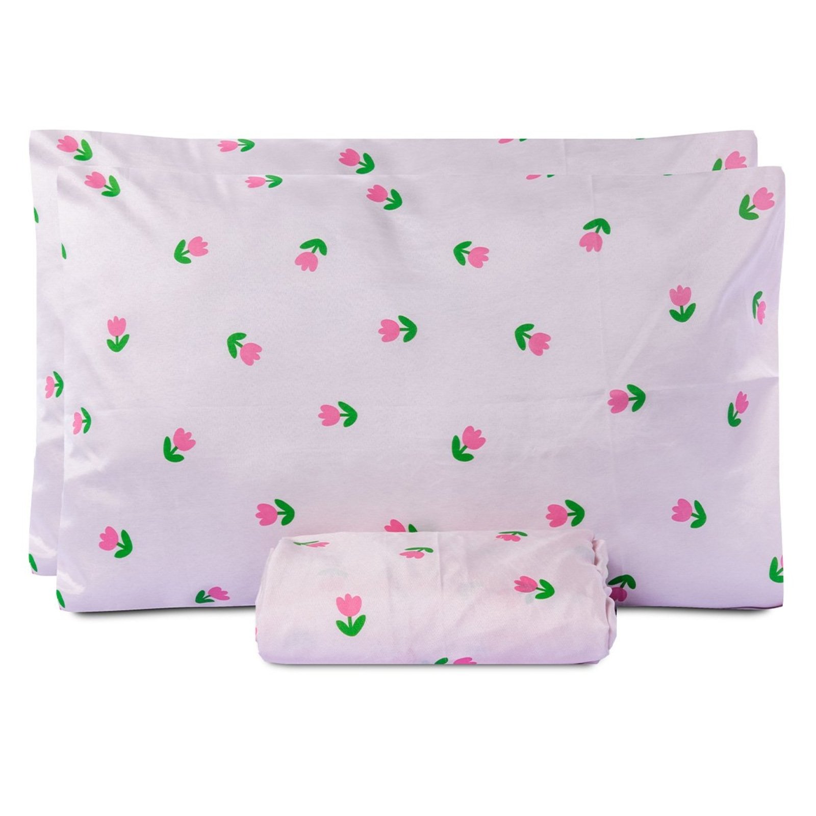 Jogo de lençol Queen Casa Modelo Enxovais Basic 180 fios 3 peças com elastico - Tulipa