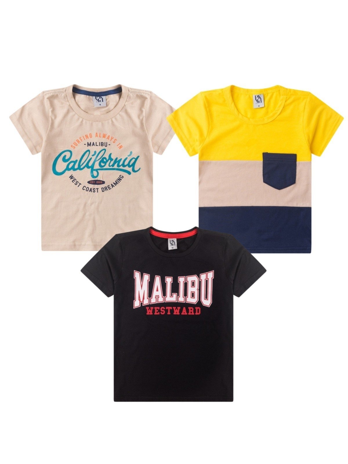 Vista 2 Infantil - Kit Sortido Platinum 3 Camisetas Masculino Avulso PLATINUM KIDS multicolorido PLATINUM KIDS multicolorido