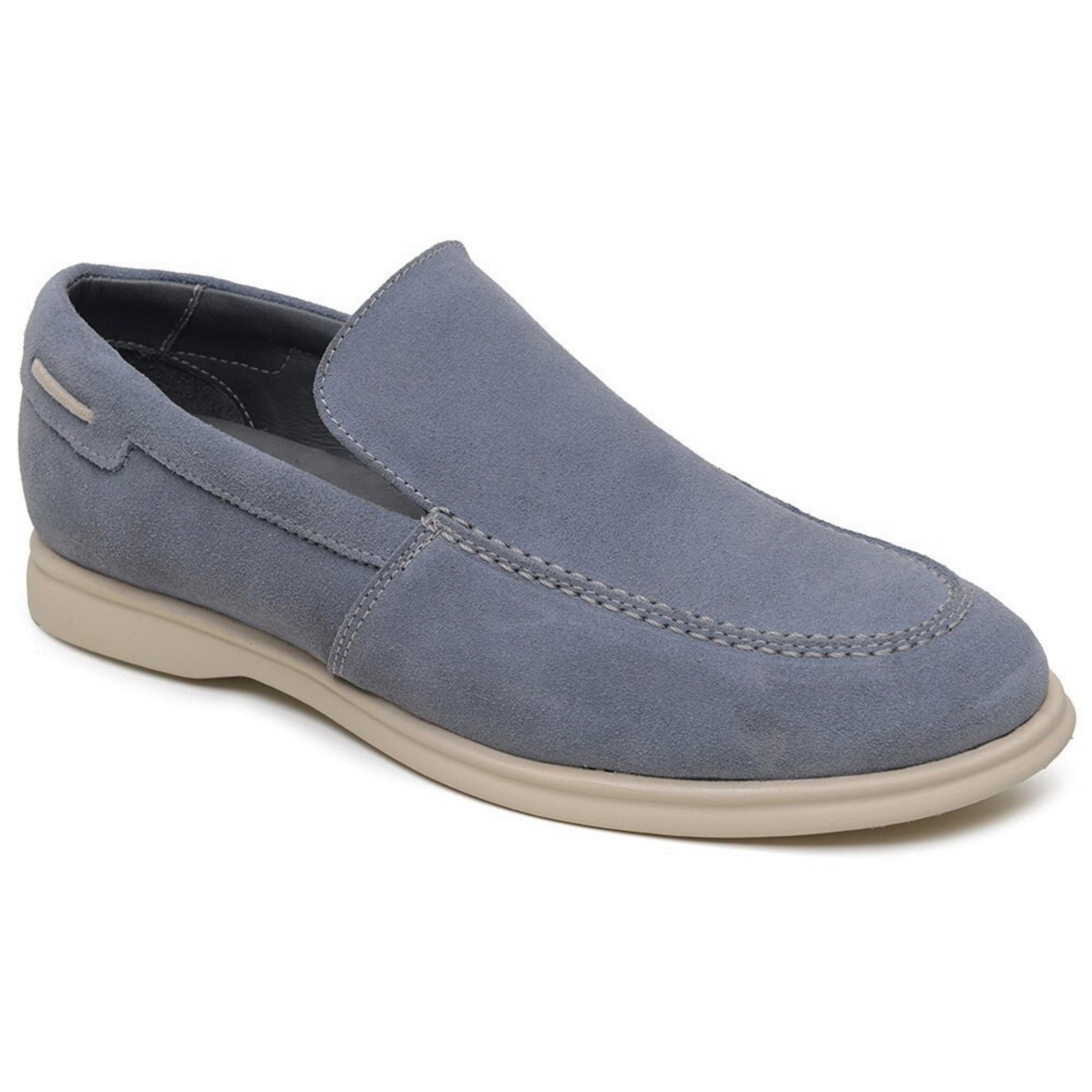 Vista 3 Mocassim Loafer Zurich Couro Macio Conforto Casual Urbano Camel super shoes bege super shoes bege