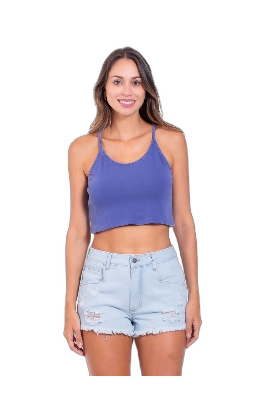 BLUSA RC SEARCH CROPPED – WILD BERRY – GG