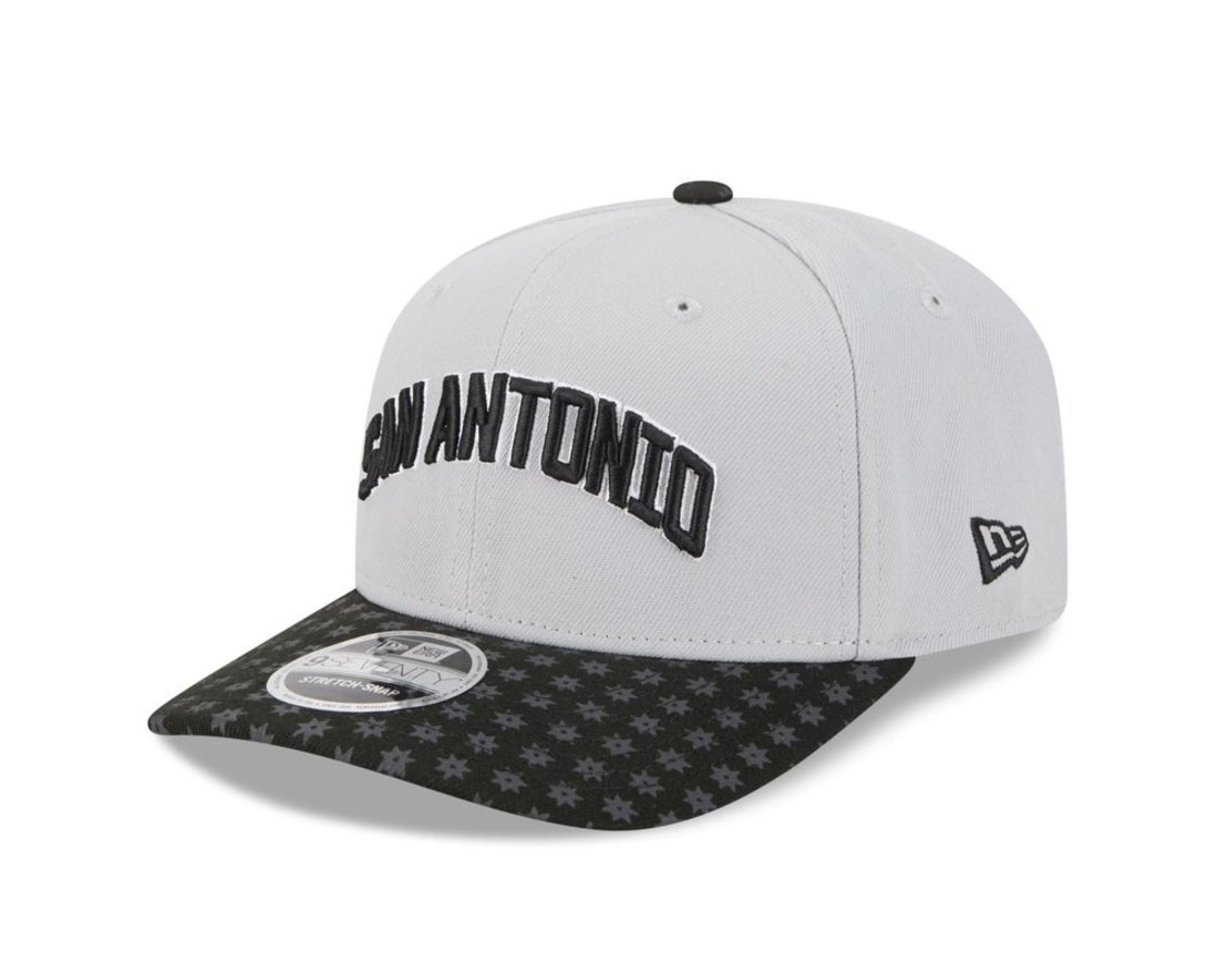 Bone New Era 9SEVENTY Strtch Snap San Antonio Spurs NBA Preto