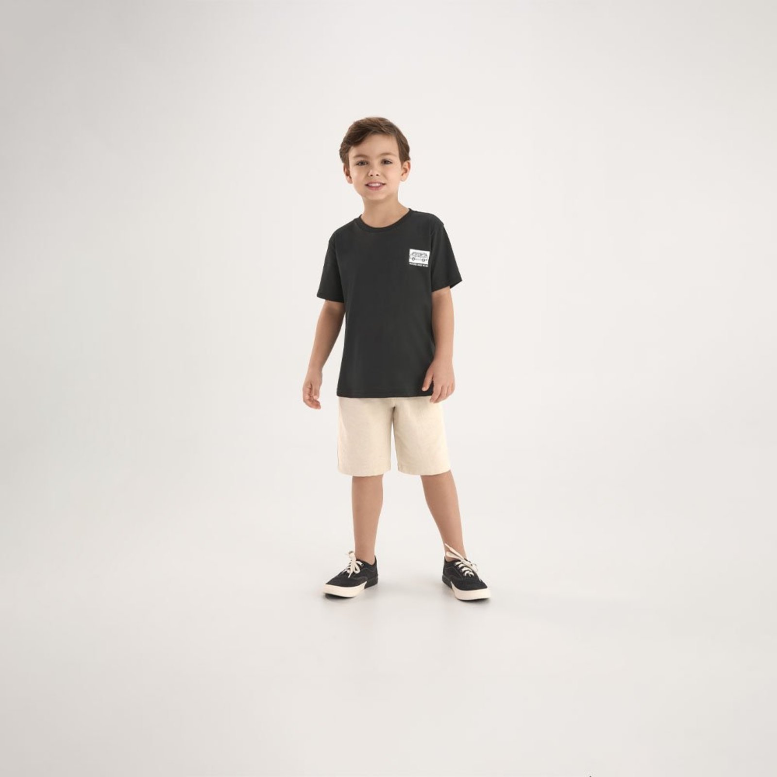 Infantil - Camiseta Preto Pulla Bulla Menino - 53858-51