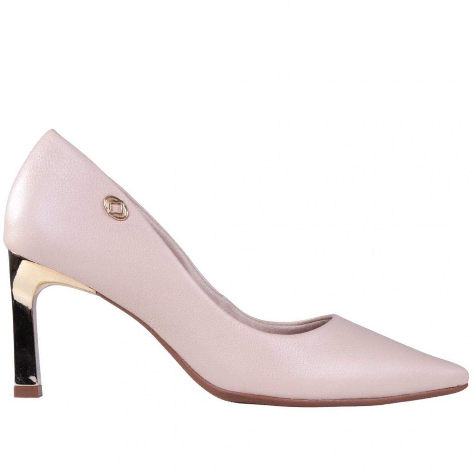 Scarpin Feminino em Couro Zariff T7053-542 Zariff Bege
