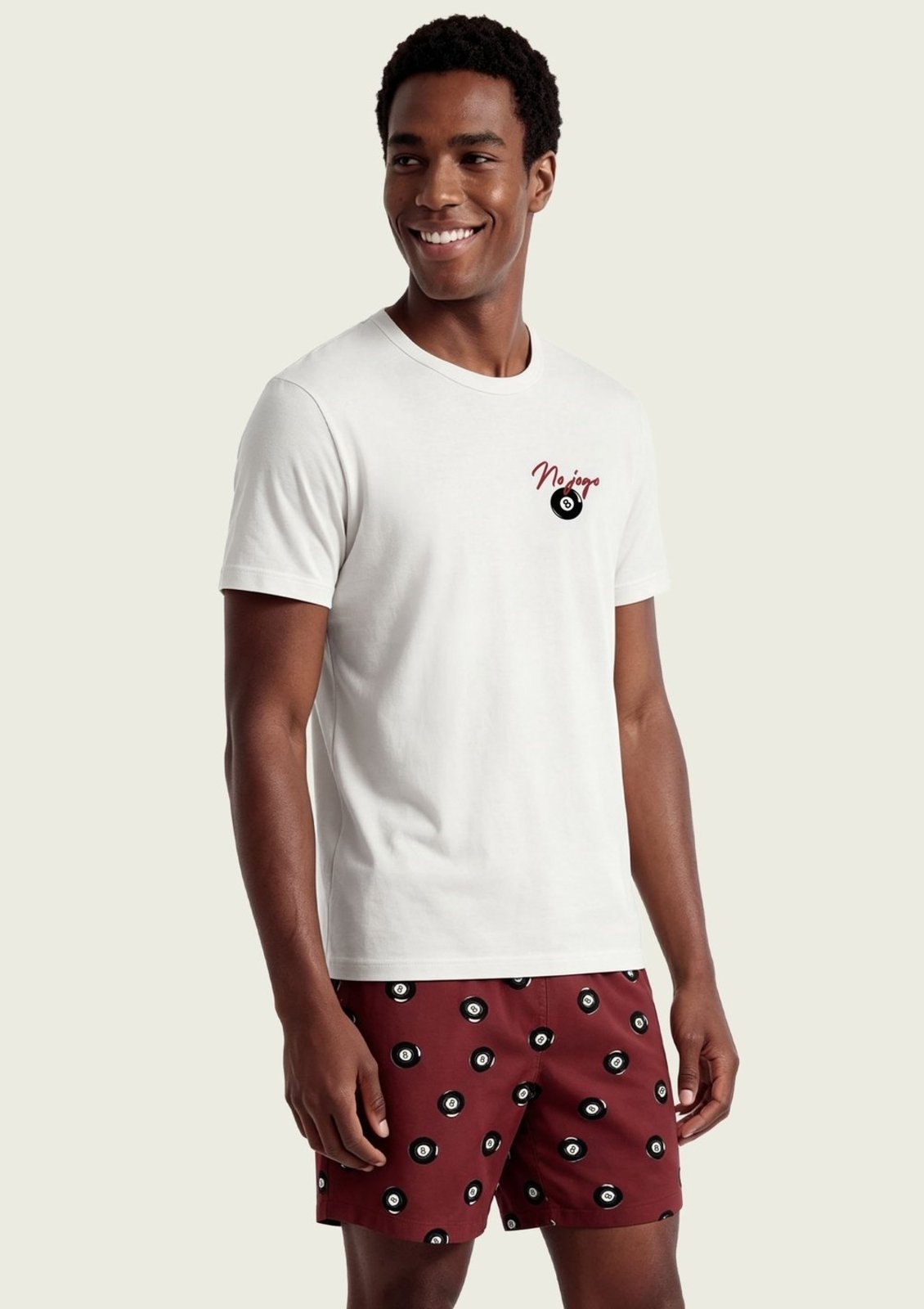 Pijama Curto Masculino Com Estampa Hering