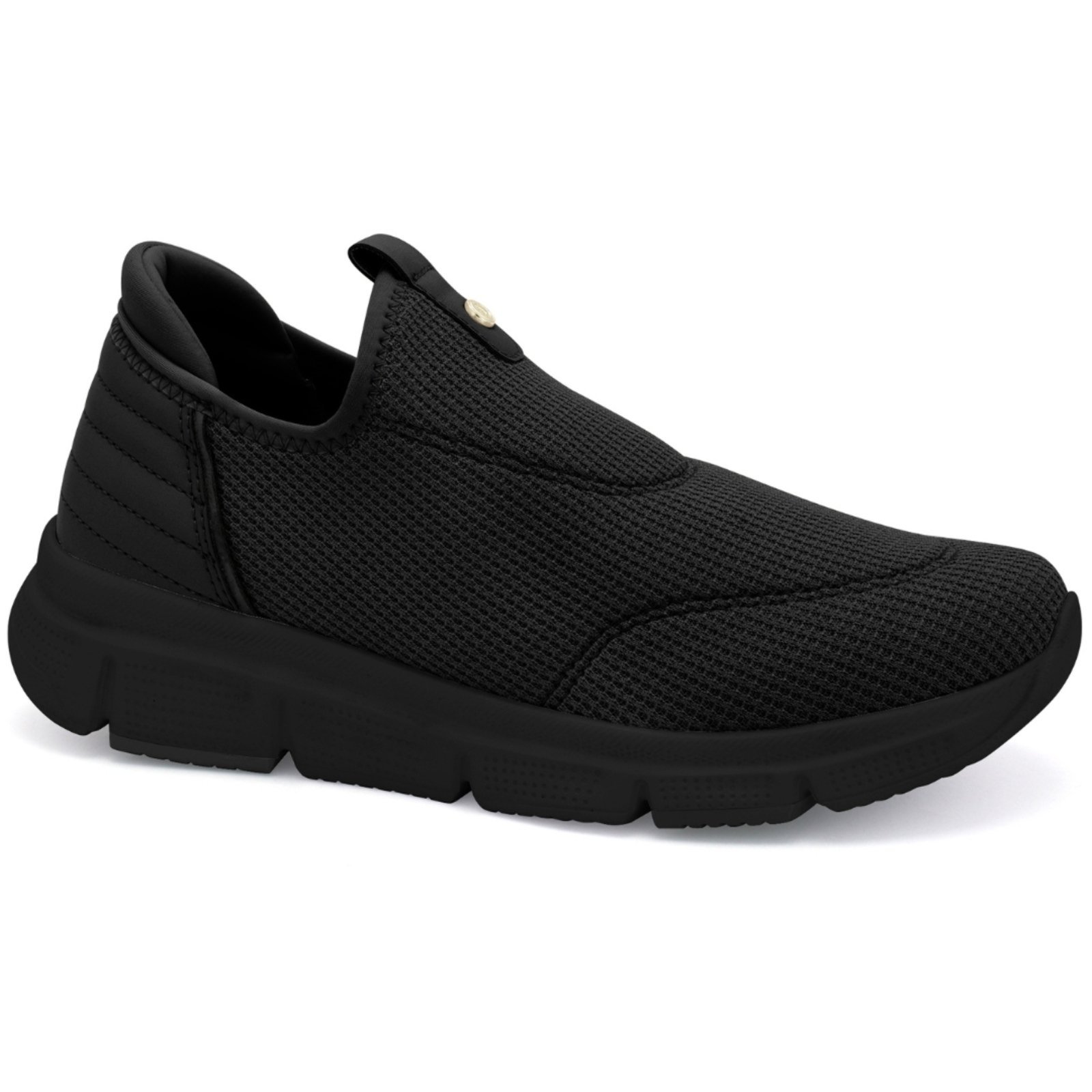 Tênis Feminino Calce Fácil Preto Comfortflex 2590302-5