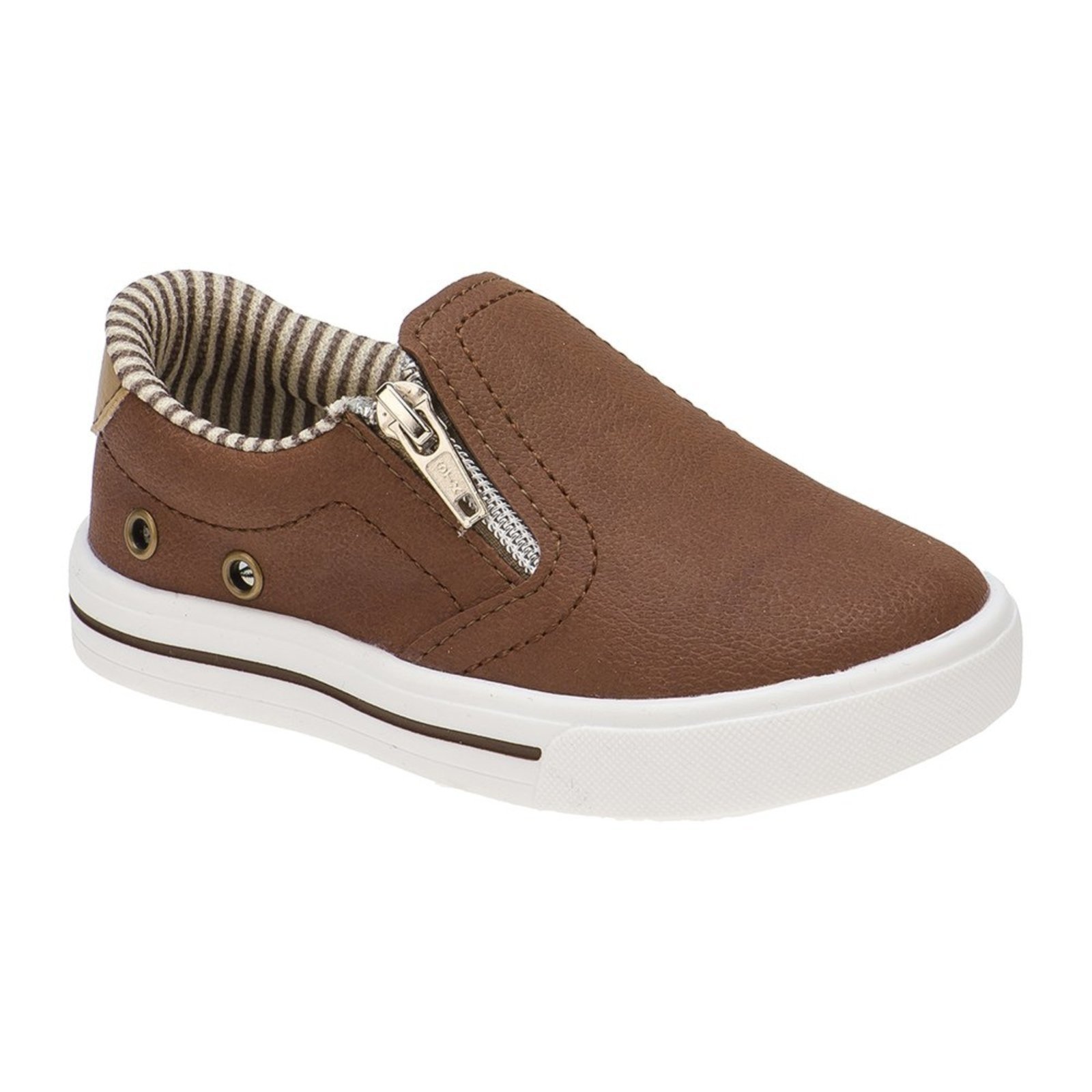 Infantil - Tênis Slip on Menino Iate Zíper