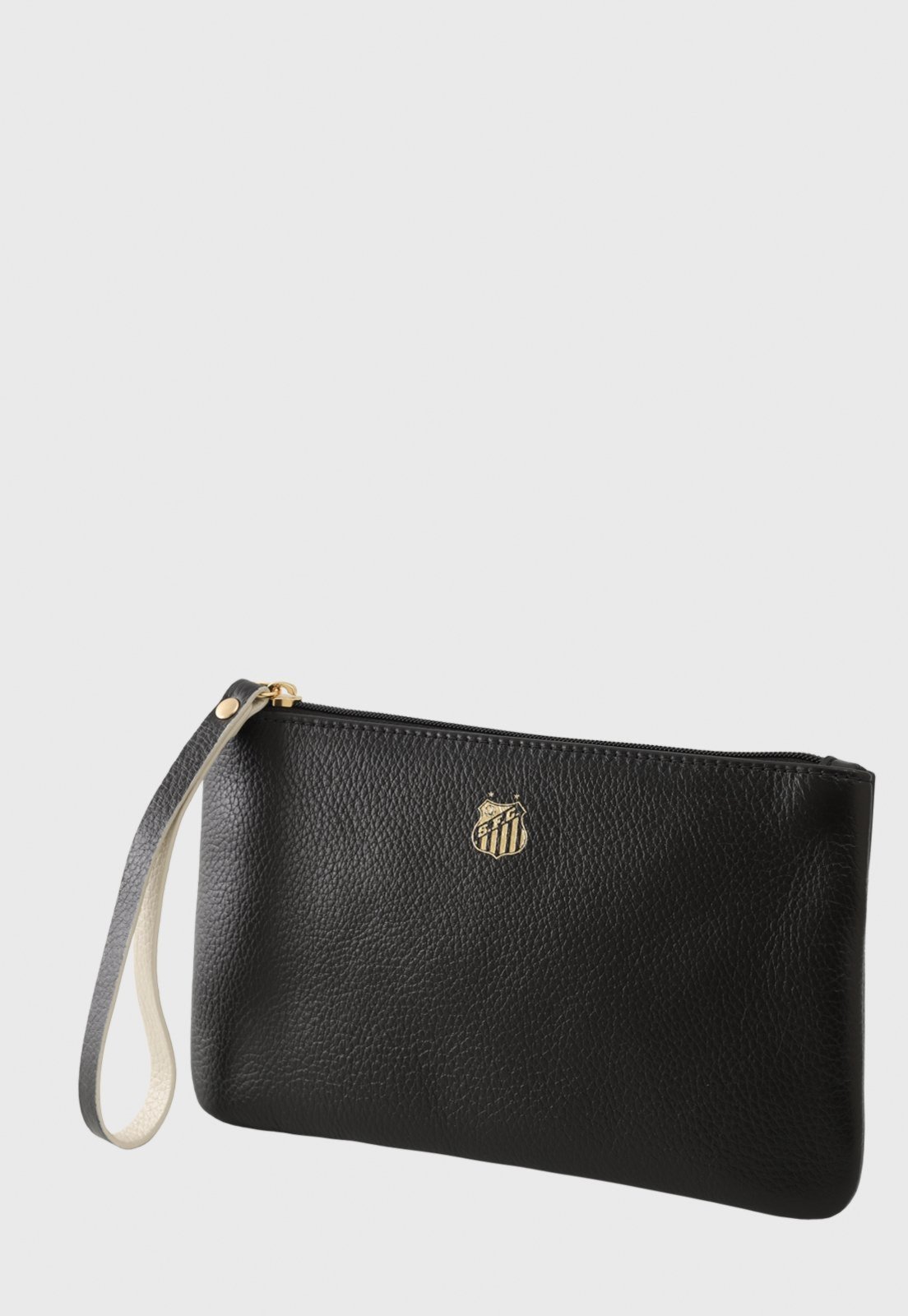 Bolsa Carteira Clutch Santos F.C. Off White