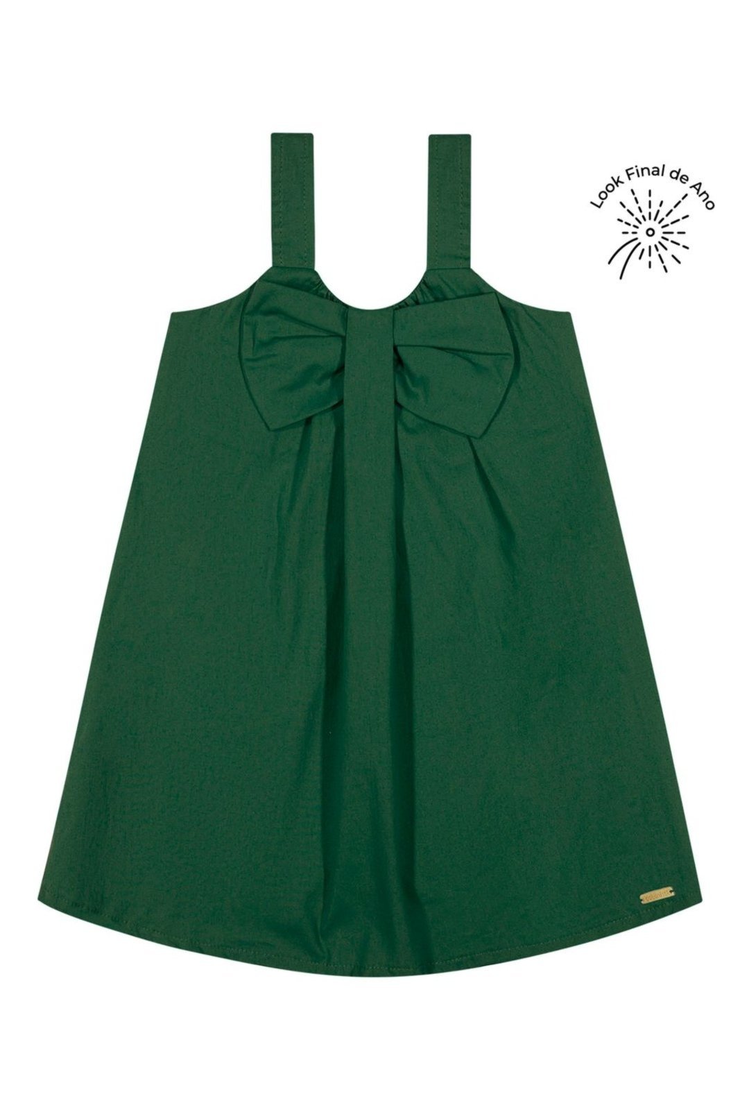 Infantil - Vestido Menina Maxi Laço Colorittá Verde