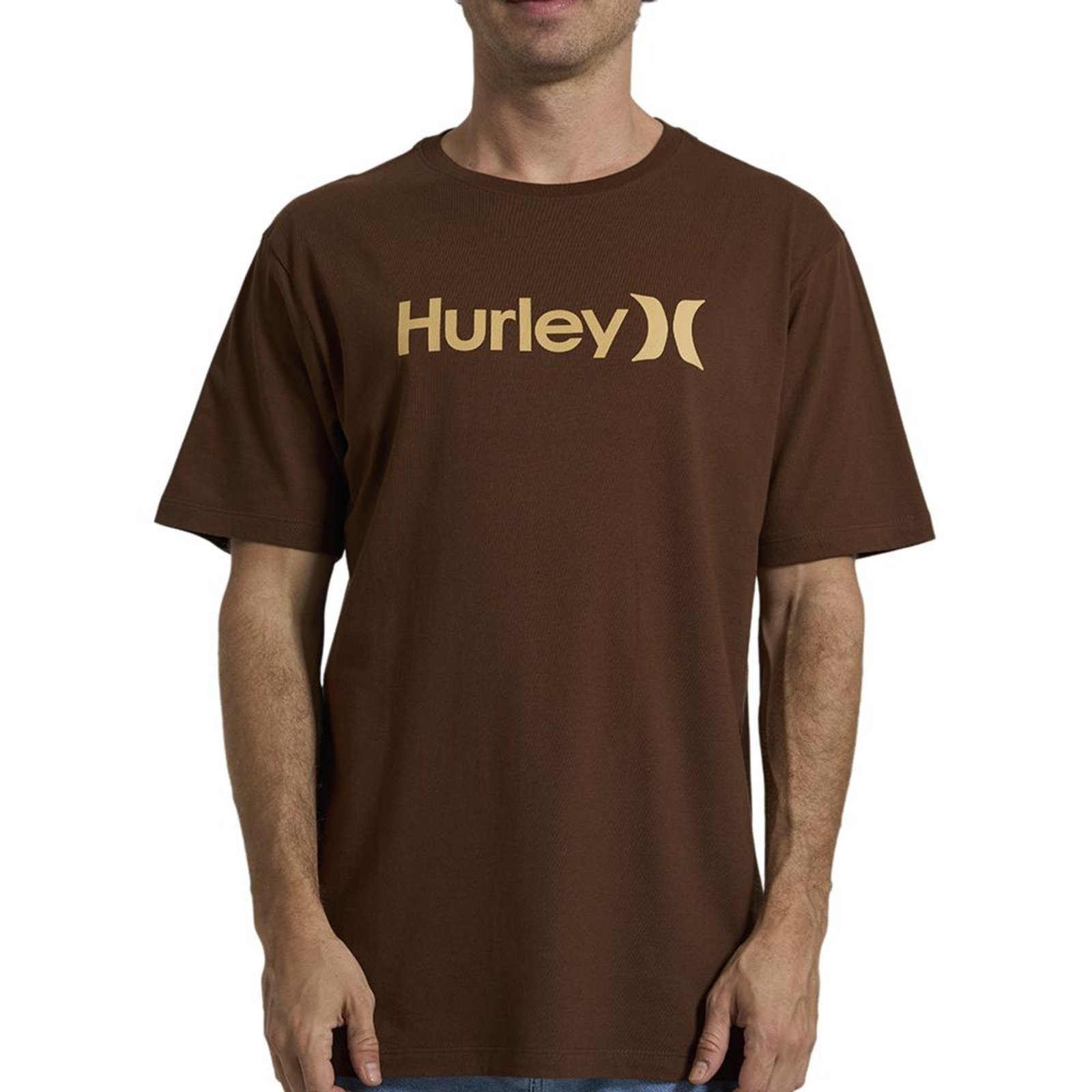 Camiseta Hurley O&O Solid WT26 Masculina Marrom