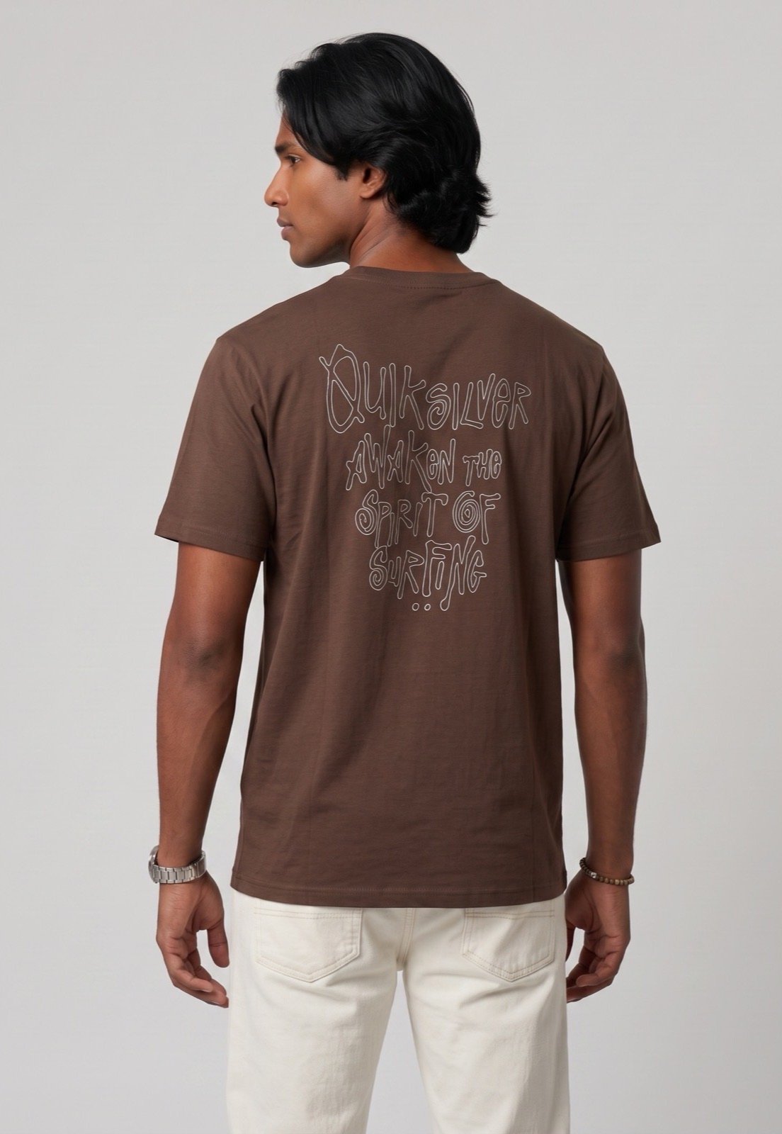 Camiseta Masculina Quiksilver Spirit of Surfing Marrom