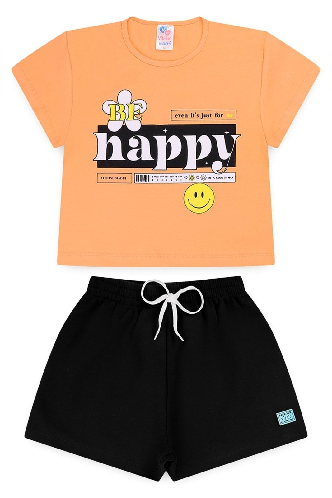 Infantil - Conjunto Juvenil Verão Feminino Happy