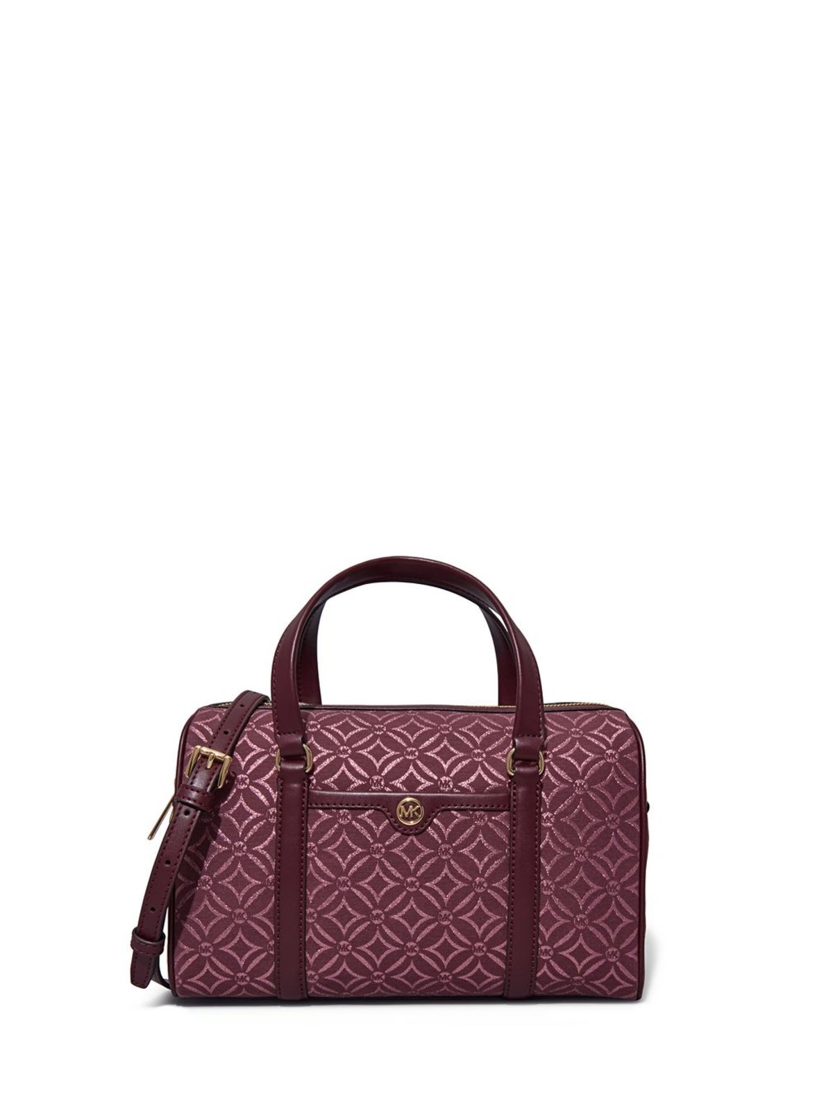 Vista 2 Bolsa Tranversal Jet Set Logo Média 35F4gtfs6j676 Michael Kors vinho Michael Kors vinho