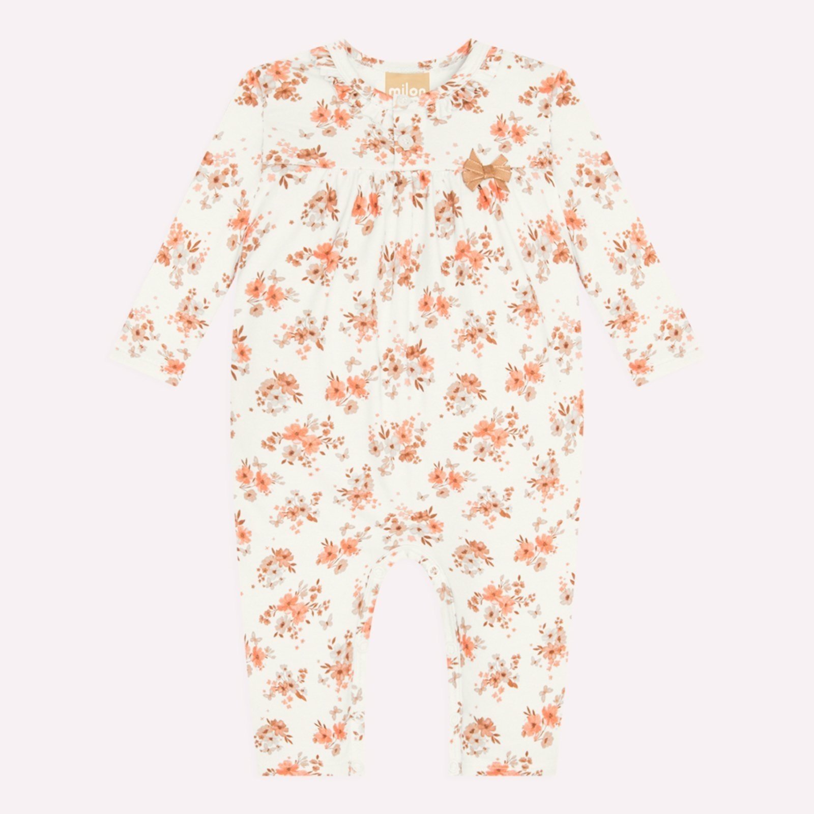 Infantil - Macacão Menina Flores Milon
