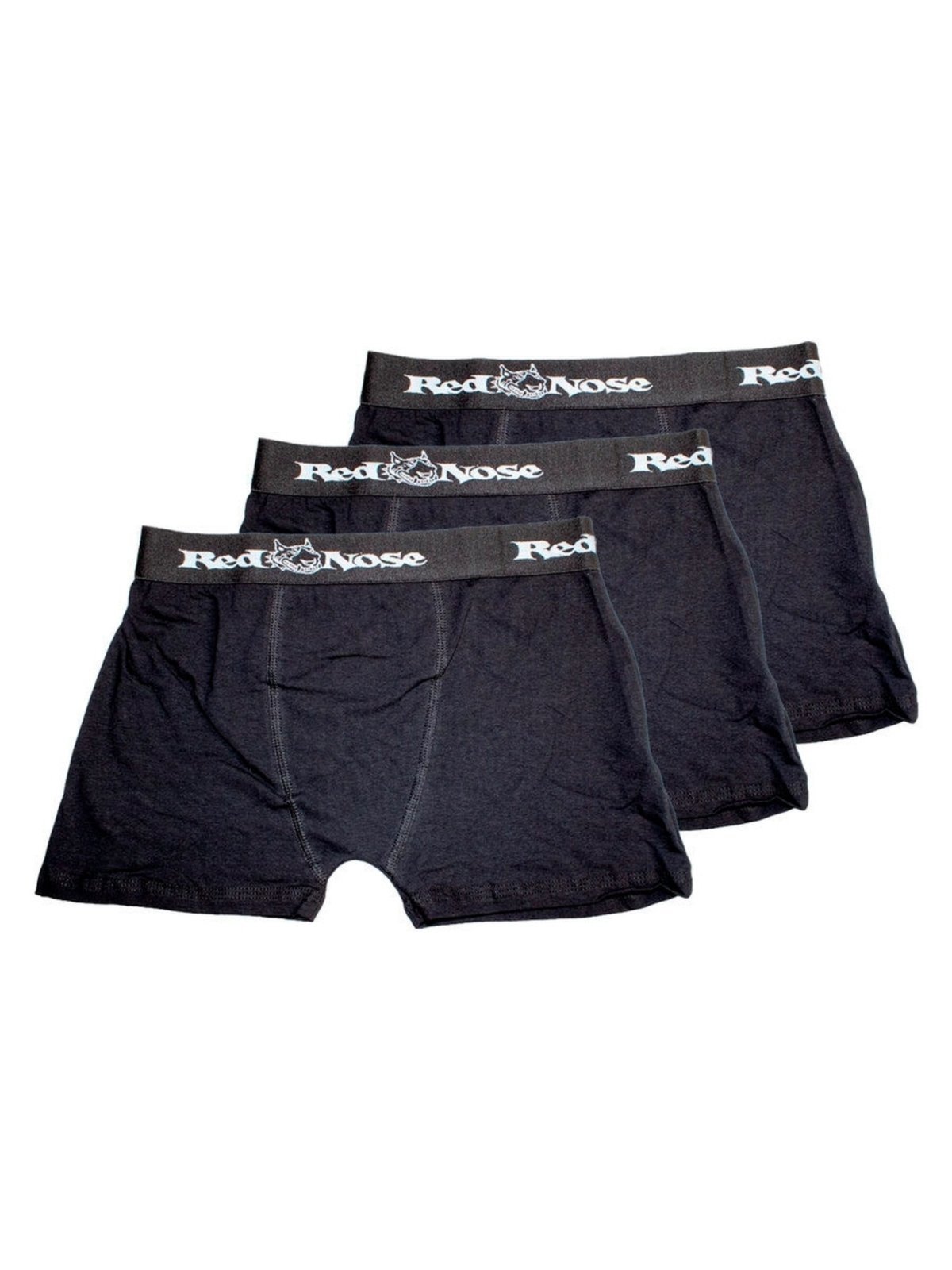 Vista 2 Kit com 3 Cuecas Boxer Red Nose 320 Preto preto red Red Nose preto red