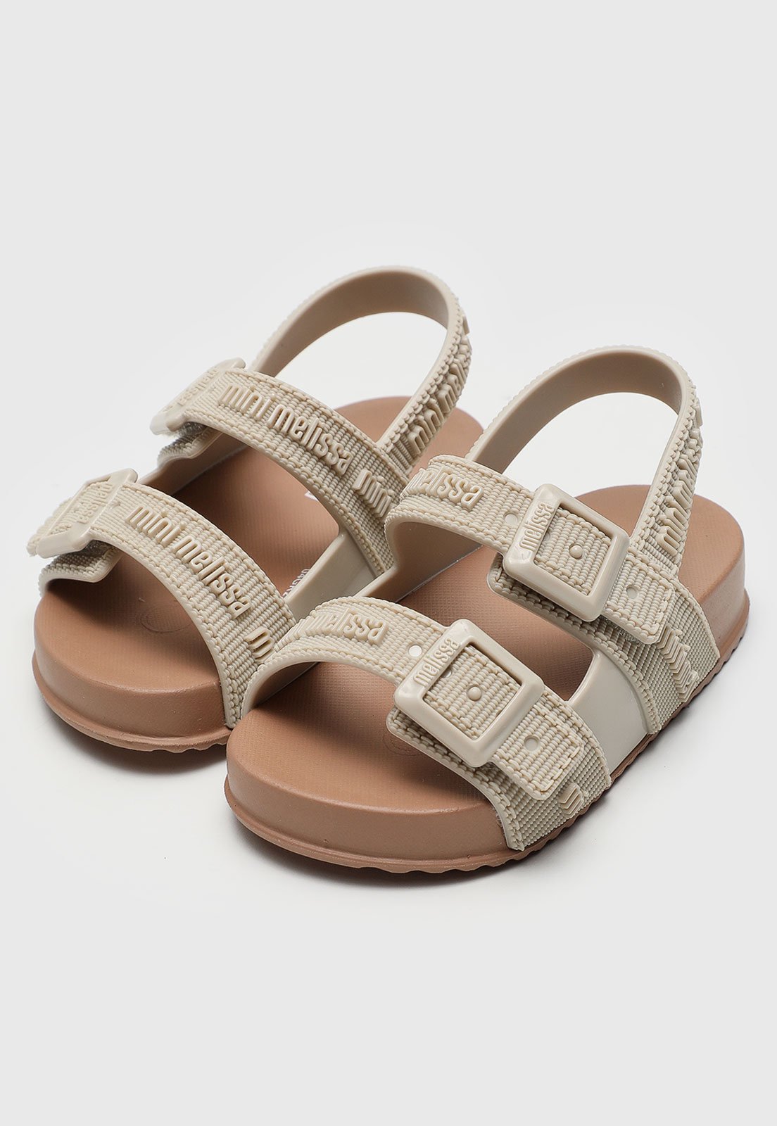 Infantil - Sandália Papete Mini Melissa Cozy M Lover Bb Bege