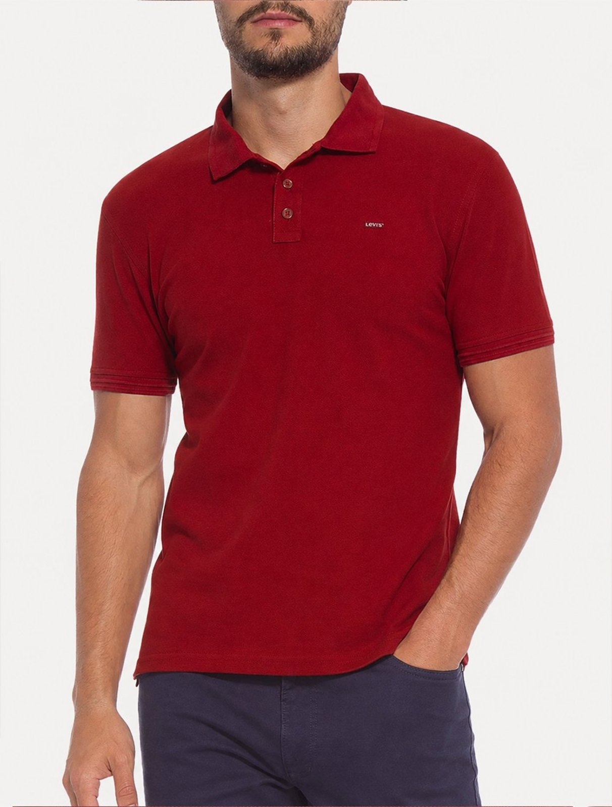 Polo Levis Masculina Housemark Vermelho