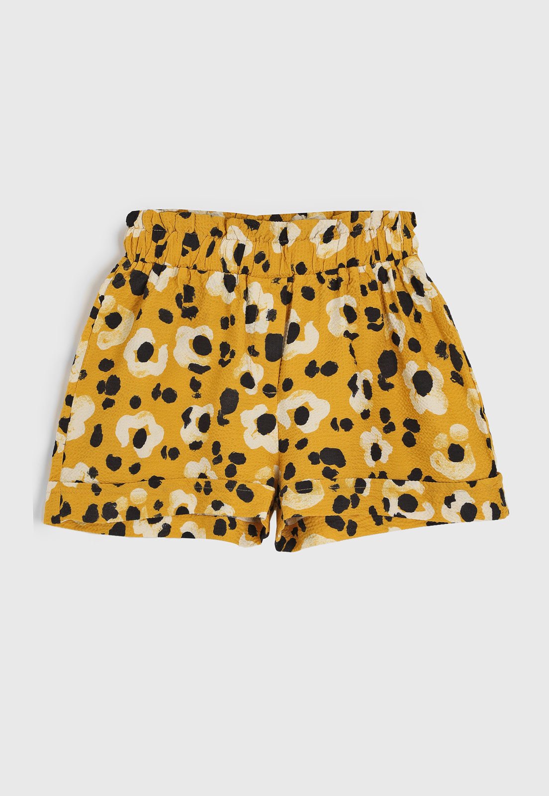 Infantil – Short Fabula Floral Amarelo