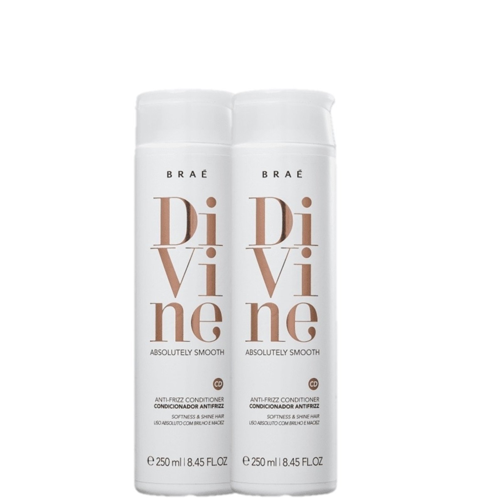 Kit BRAE Divine Anti-frizz – Condicionador 250ml (2 Unidades)