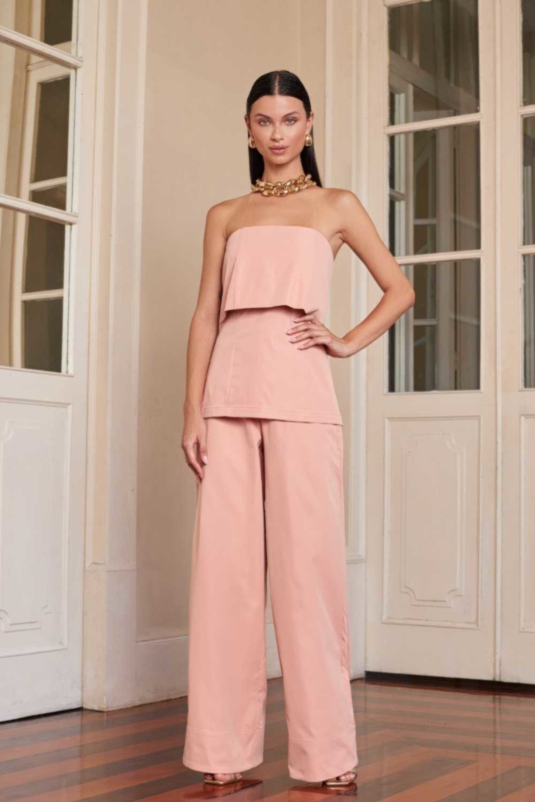 Calça Vanibele Wide Rosê