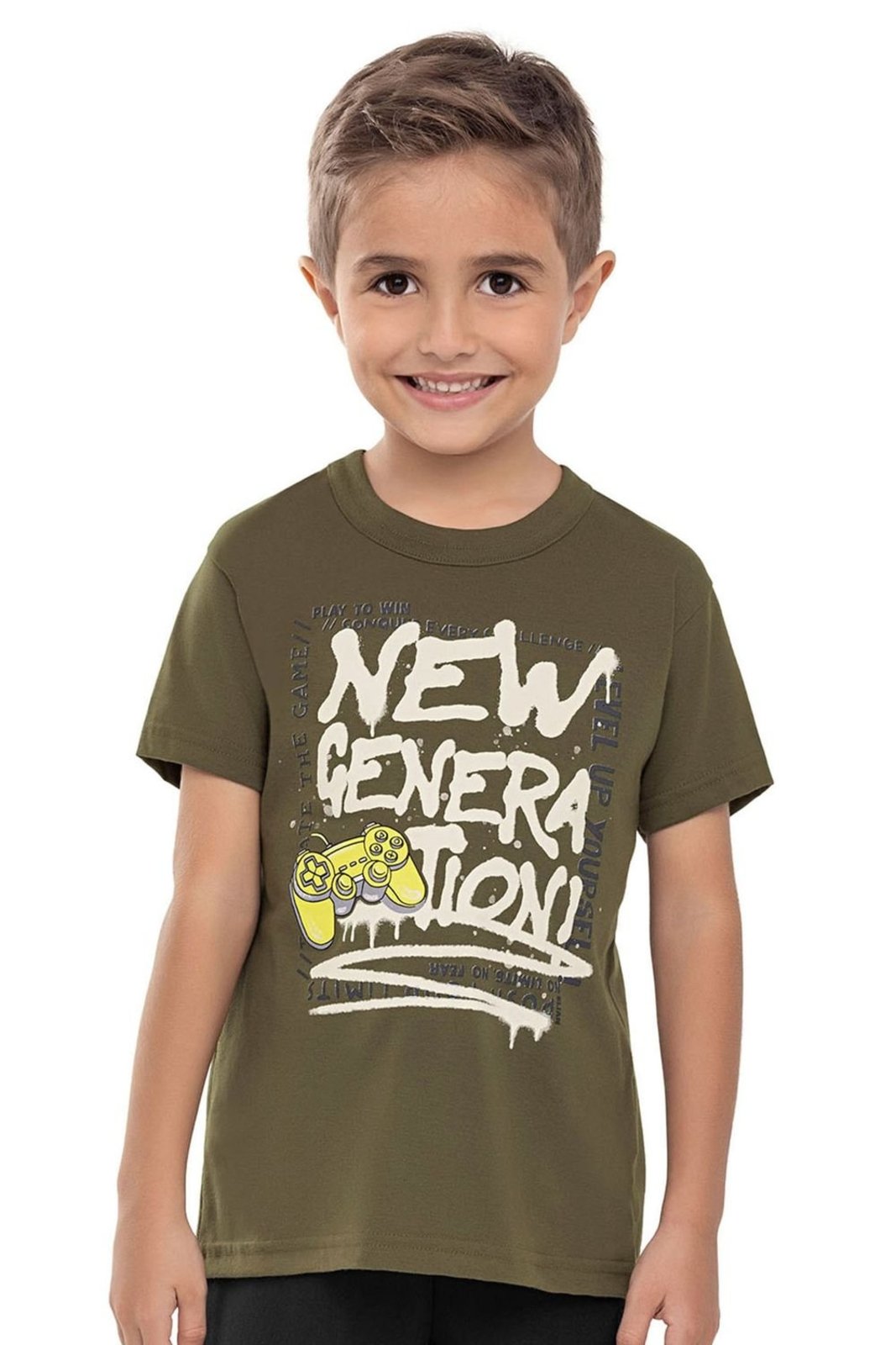 Infantil - Camiseta Menino Urban Gamer Elian Verde