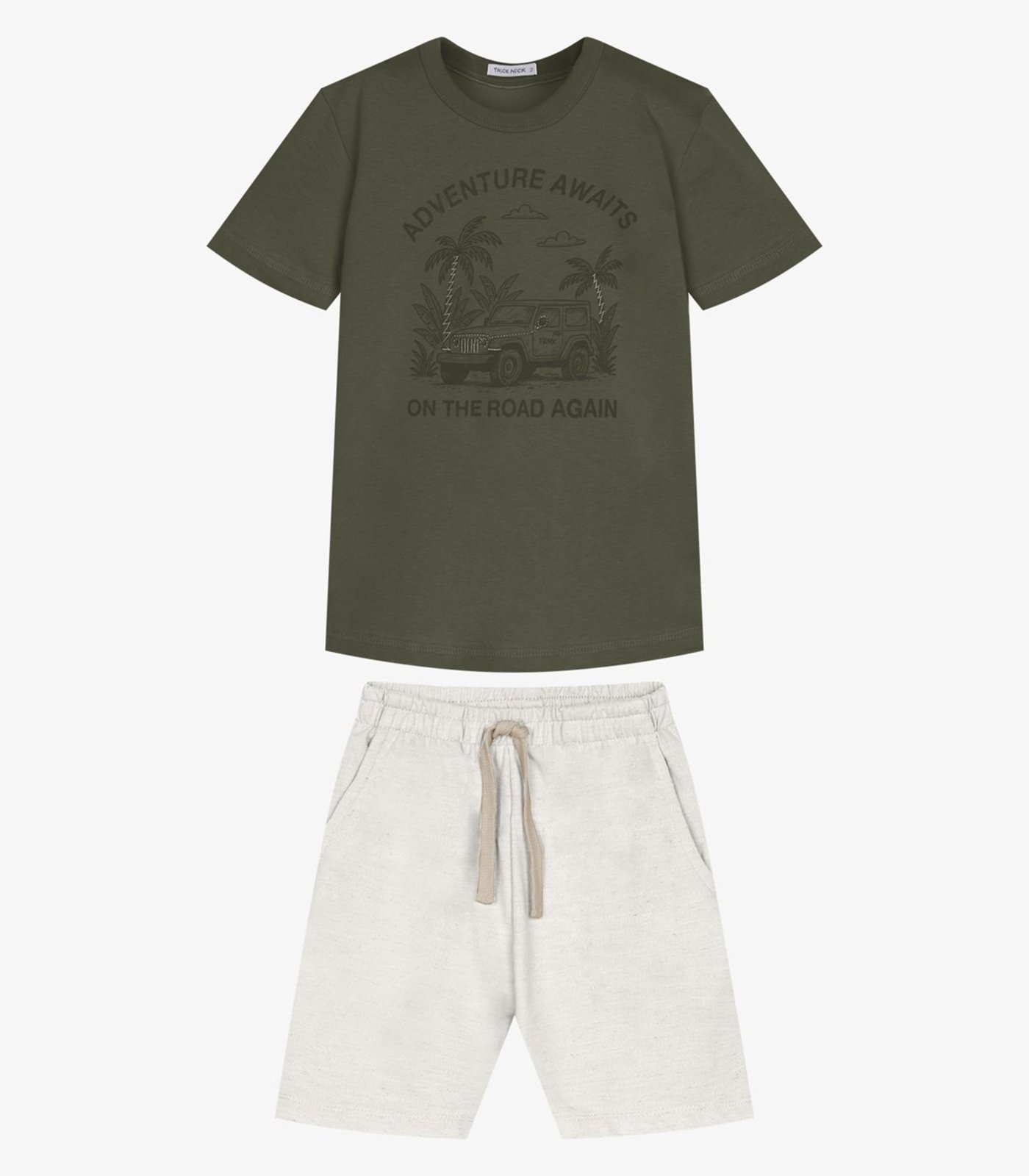 Infantil - Conjunto Camiseta Com Bermuda Trick Nick Verde
