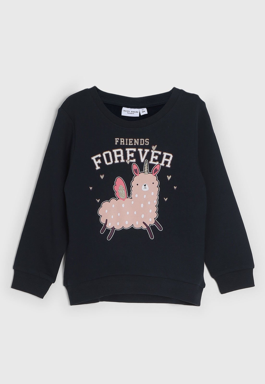 Infantil – Blusa de Moletom Name It Personagens Azul-Marinho