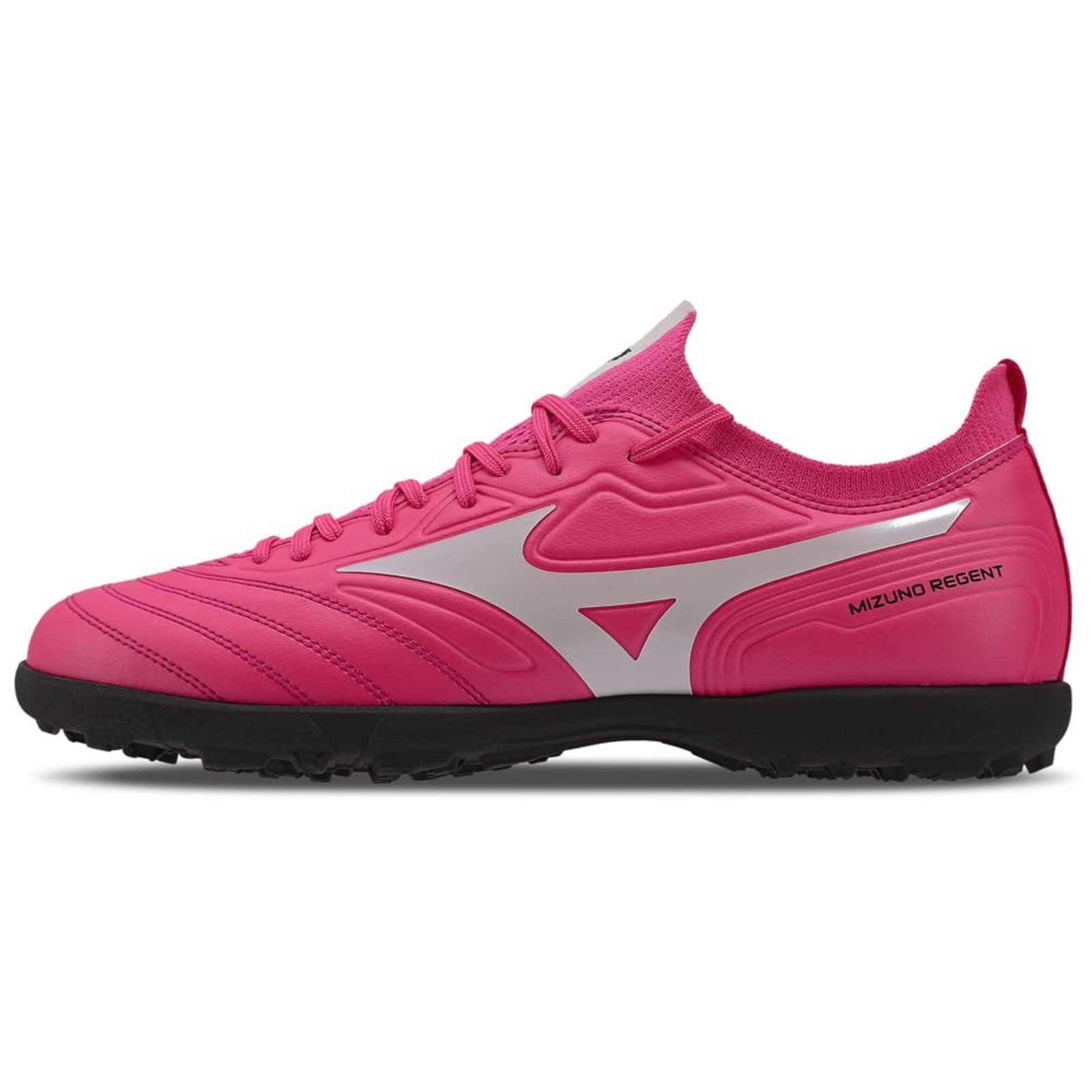 Vista 2 Chuteira Society Masculina Mizuno Regent AS rosa Mizuno rosa