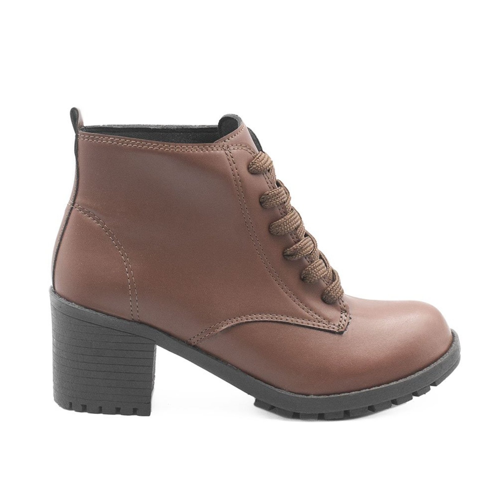 Bota Zatta Coturno Salto Bloco Beatriz Marrom
