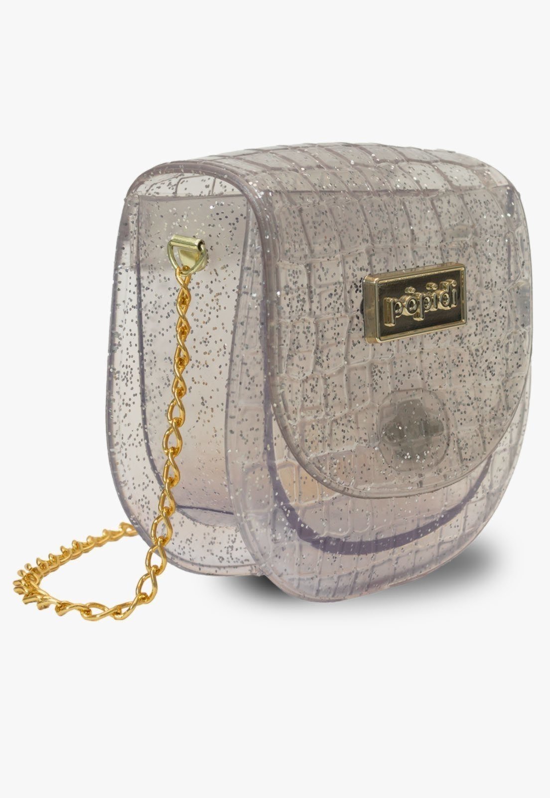 Vista 2 Infantil - Bolsa Mini Bag Pópidi Menina Glitter Pópidí prata
