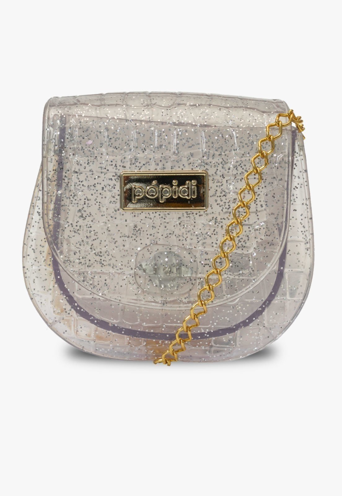 Vista 3 Infantil - Bolsa Mini Bag Pópidi Menina Glitter Pópidí prata